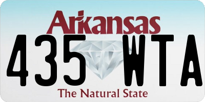 AR license plate 435WTA