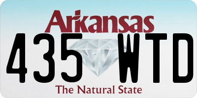 AR license plate 435WTD