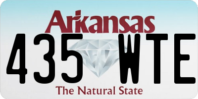 AR license plate 435WTE