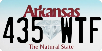 AR license plate 435WTF