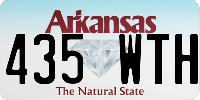AR license plate 435WTH