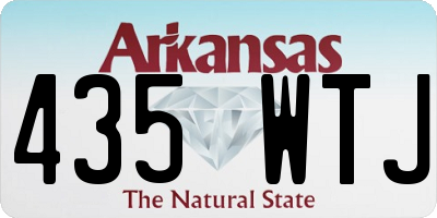 AR license plate 435WTJ