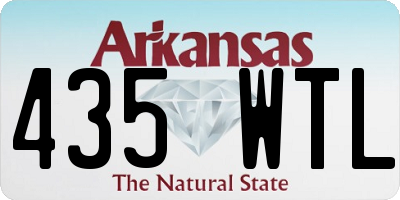 AR license plate 435WTL