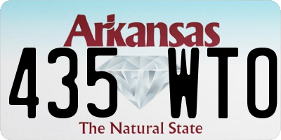 AR license plate 435WTO