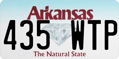 AR license plate 435WTP