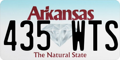 AR license plate 435WTS