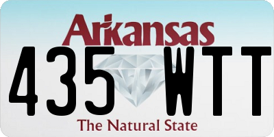 AR license plate 435WTT