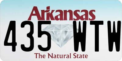 AR license plate 435WTW