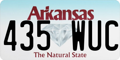 AR license plate 435WUC
