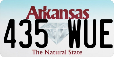 AR license plate 435WUE