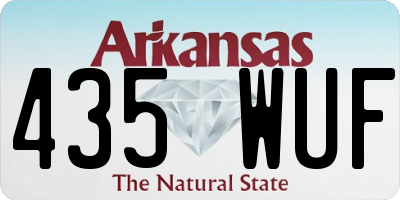 AR license plate 435WUF