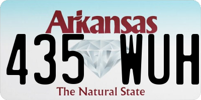 AR license plate 435WUH