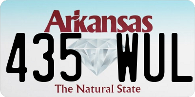 AR license plate 435WUL