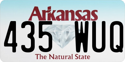 AR license plate 435WUQ