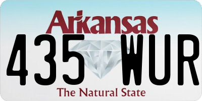AR license plate 435WUR