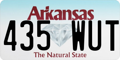 AR license plate 435WUT