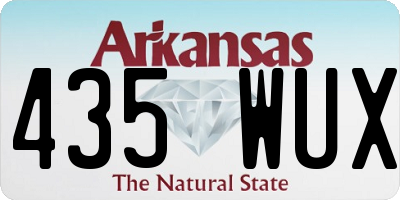 AR license plate 435WUX