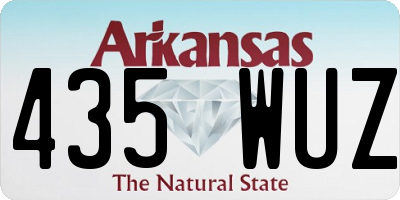 AR license plate 435WUZ