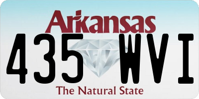 AR license plate 435WVI
