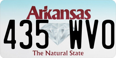 AR license plate 435WVO