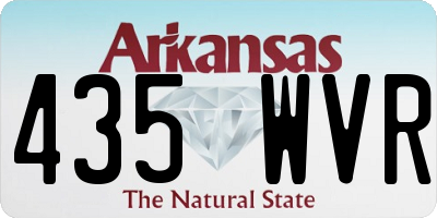 AR license plate 435WVR