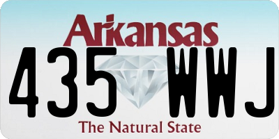 AR license plate 435WWJ