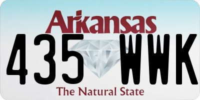 AR license plate 435WWK