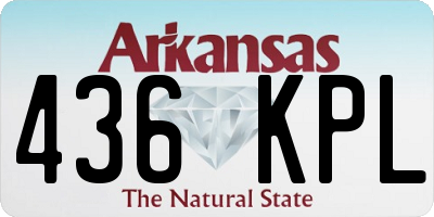 AR license plate 436KPL