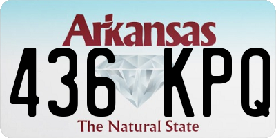 AR license plate 436KPQ