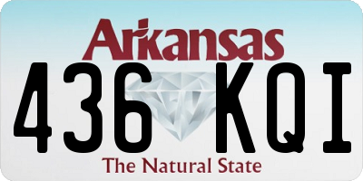 AR license plate 436KQI