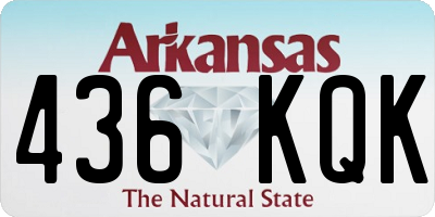 AR license plate 436KQK