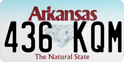AR license plate 436KQM