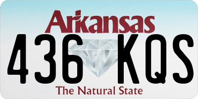 AR license plate 436KQS