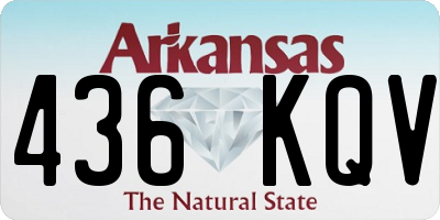 AR license plate 436KQV