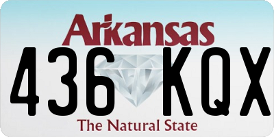 AR license plate 436KQX