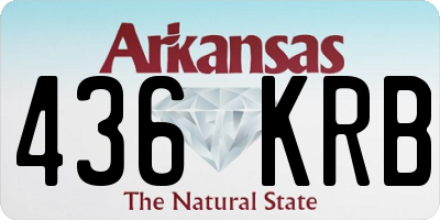 AR license plate 436KRB