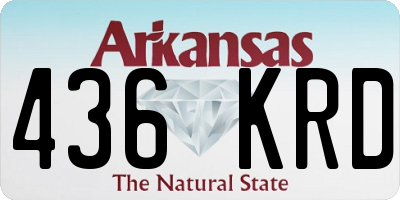 AR license plate 436KRD