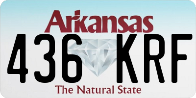 AR license plate 436KRF