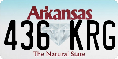 AR license plate 436KRG