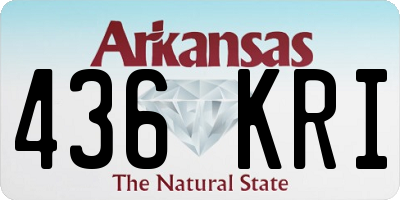AR license plate 436KRI