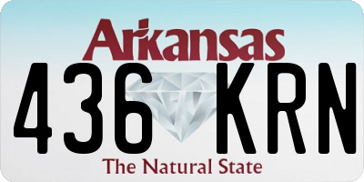 AR license plate 436KRN