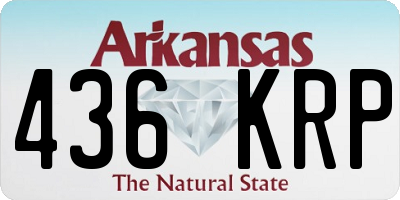 AR license plate 436KRP