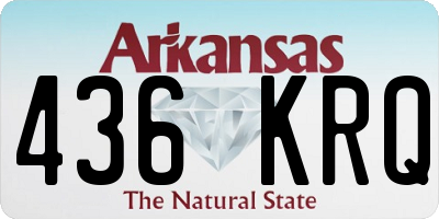 AR license plate 436KRQ