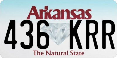 AR license plate 436KRR