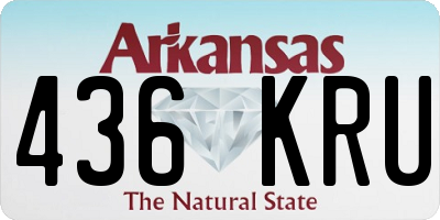 AR license plate 436KRU