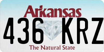 AR license plate 436KRZ