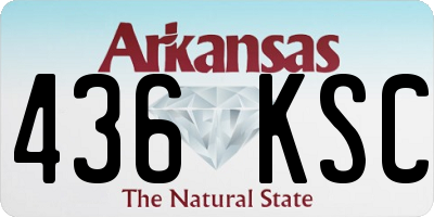 AR license plate 436KSC