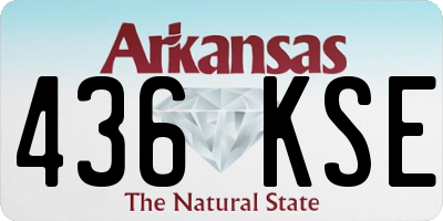 AR license plate 436KSE