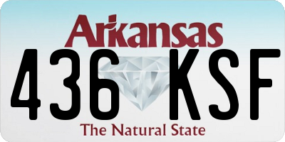 AR license plate 436KSF