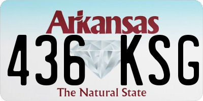 AR license plate 436KSG